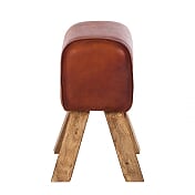 Stool Turned Buck Genuine Leather (5917150904488)