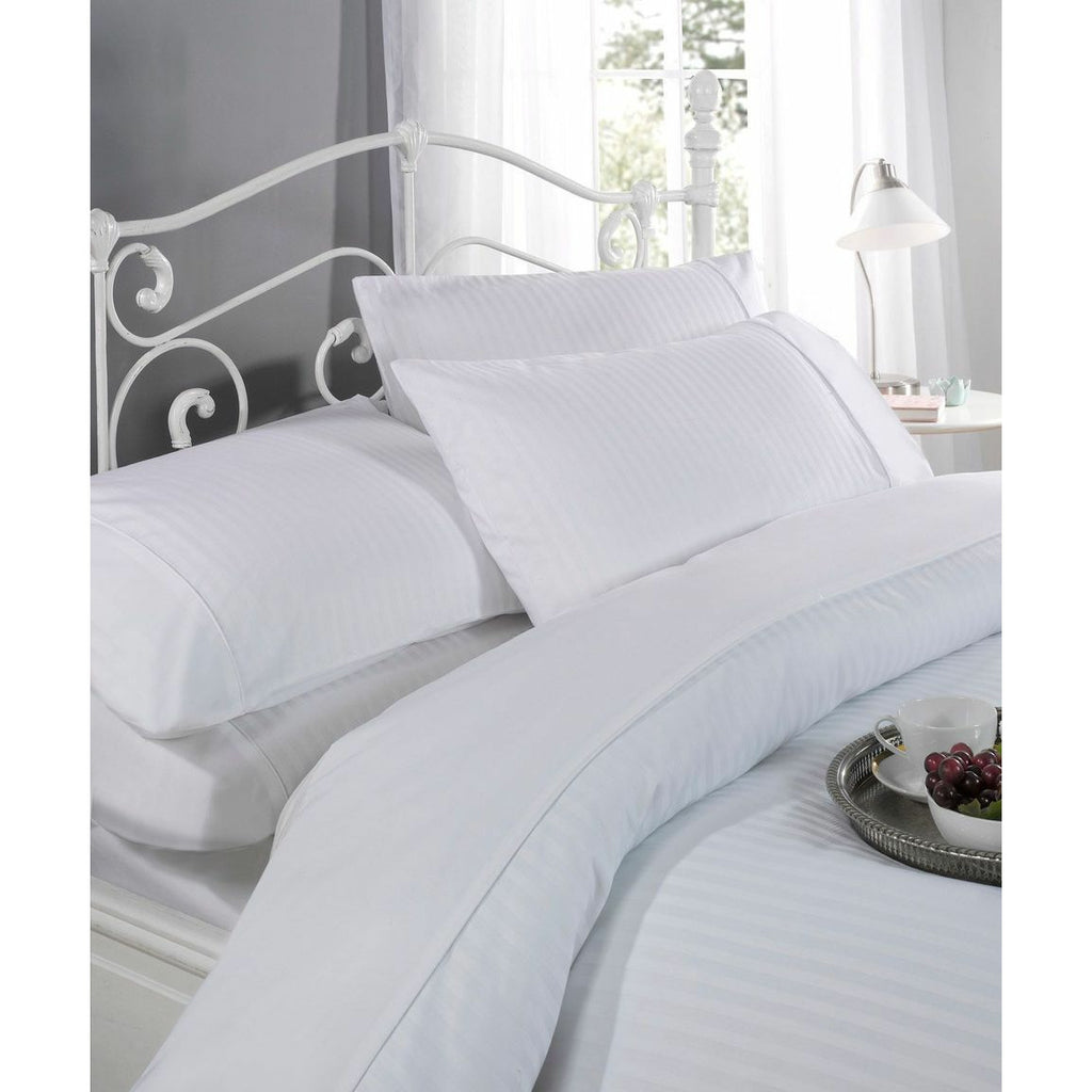 Ritz 300TC Satin Stripe 100% Cotton Duvet Set (7115139907752)