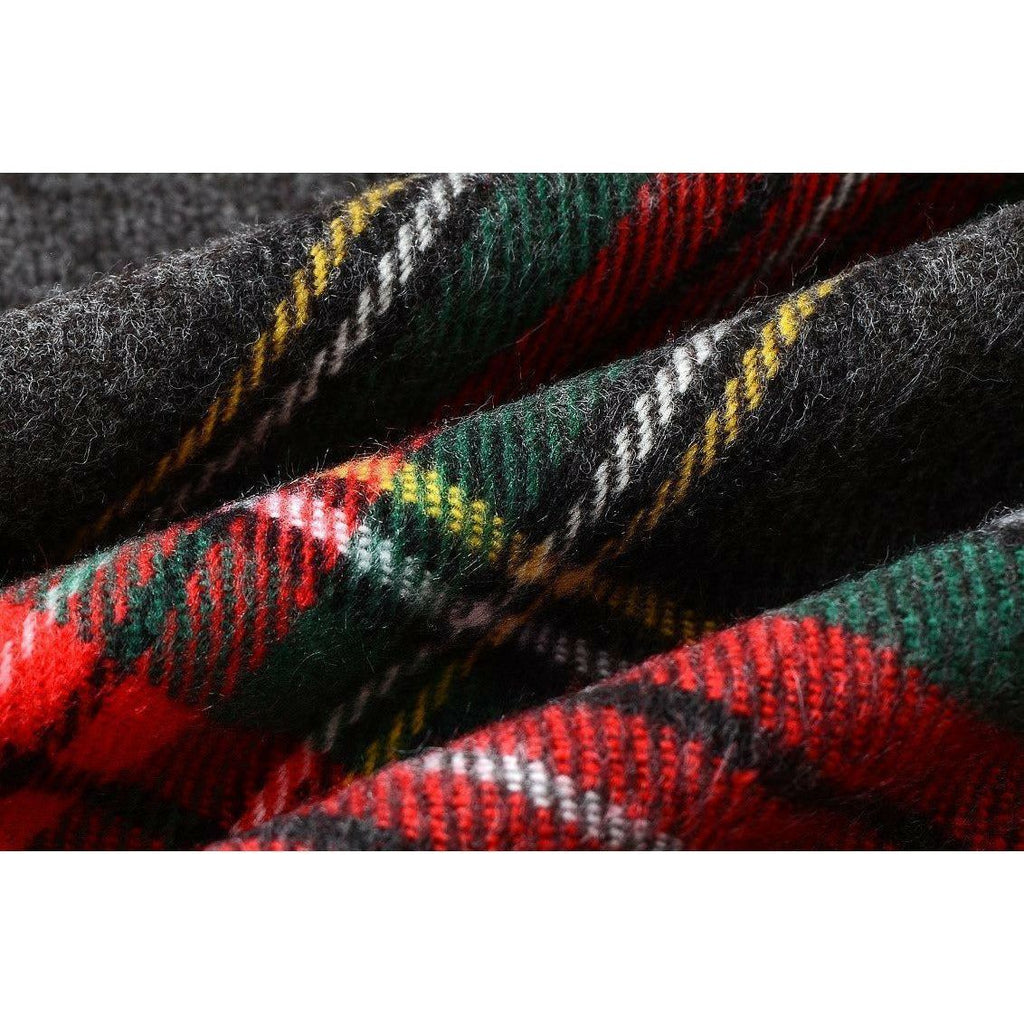 SC-Tartan Shawl - Black Stewart Tartan (5957662343336)