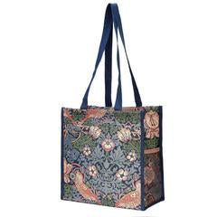 Shopper Bag - Strawberry Thief Blue (5957658345640)