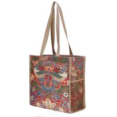 Shopper Bag - Strawberry Thief Red (5962464985256)