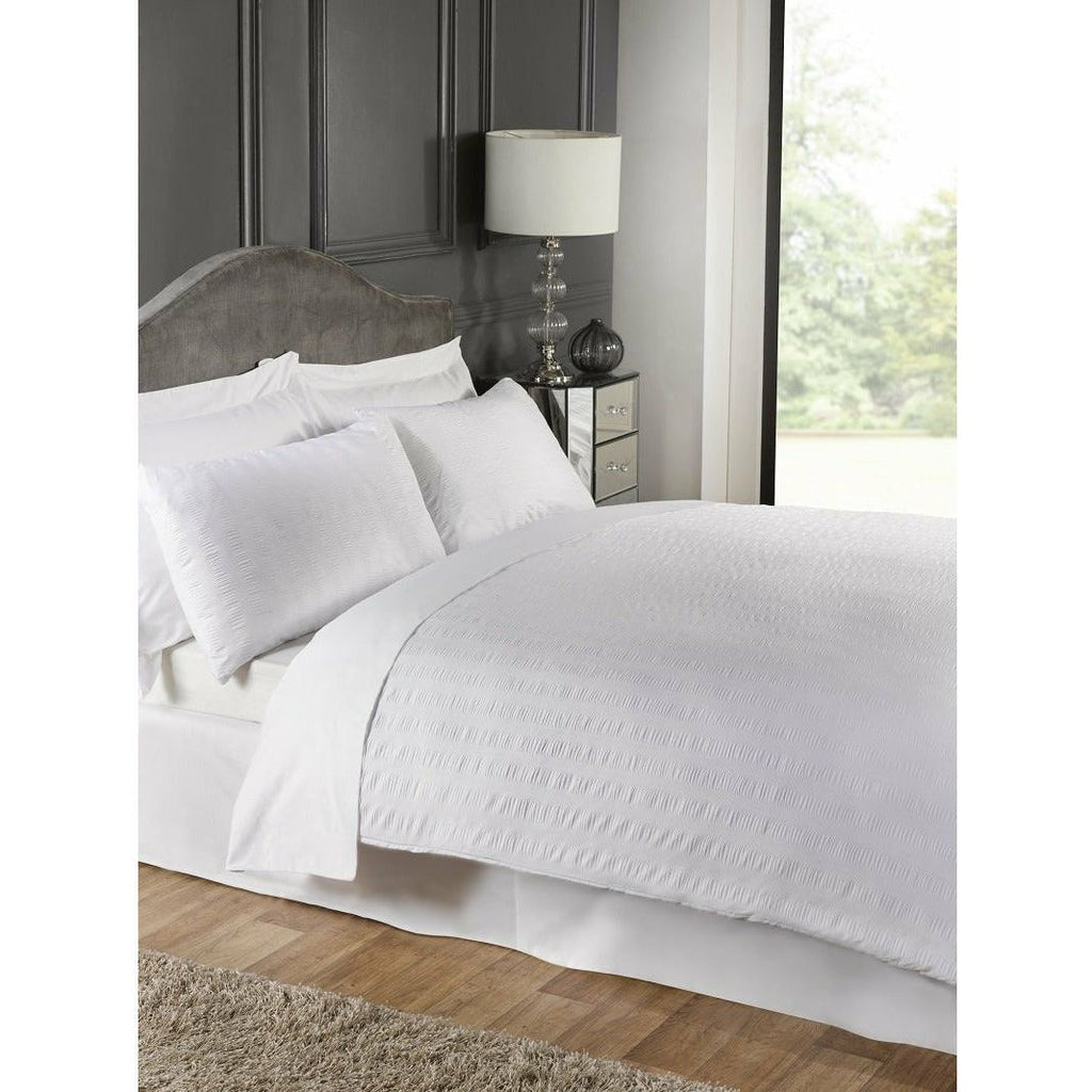 Seersucker Duvet Set White (6095131213992)