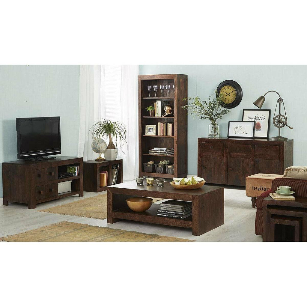 TOKO DARK MANGO LARGE OPEN BOOKCASE (5917159784616)