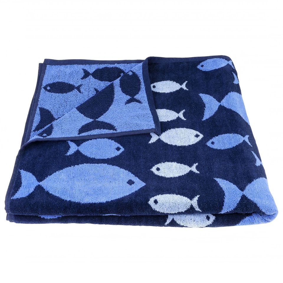 100% Recycled Yarn Beach Towel Fish - 90 x 180cm (6875658191016)