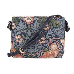 Cross body bag - Strawberry Thief Blue (5962466394280)