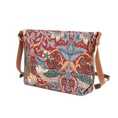 Cross body bag - Strawberry Thief Red (5962466427048)