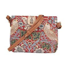 Cross body bag - Strawberry Thief Red (5962466427048)