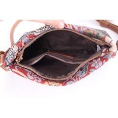 Cross body bag - Strawberry Thief Red (5962466427048)