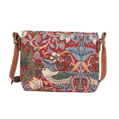 Cross body bag - Strawberry Thief Red (5962466427048)