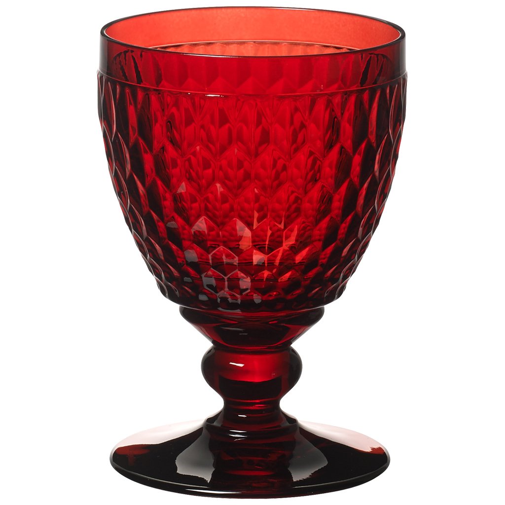 Boston coloured Water goblet red( Set of 4) (6103932043432)