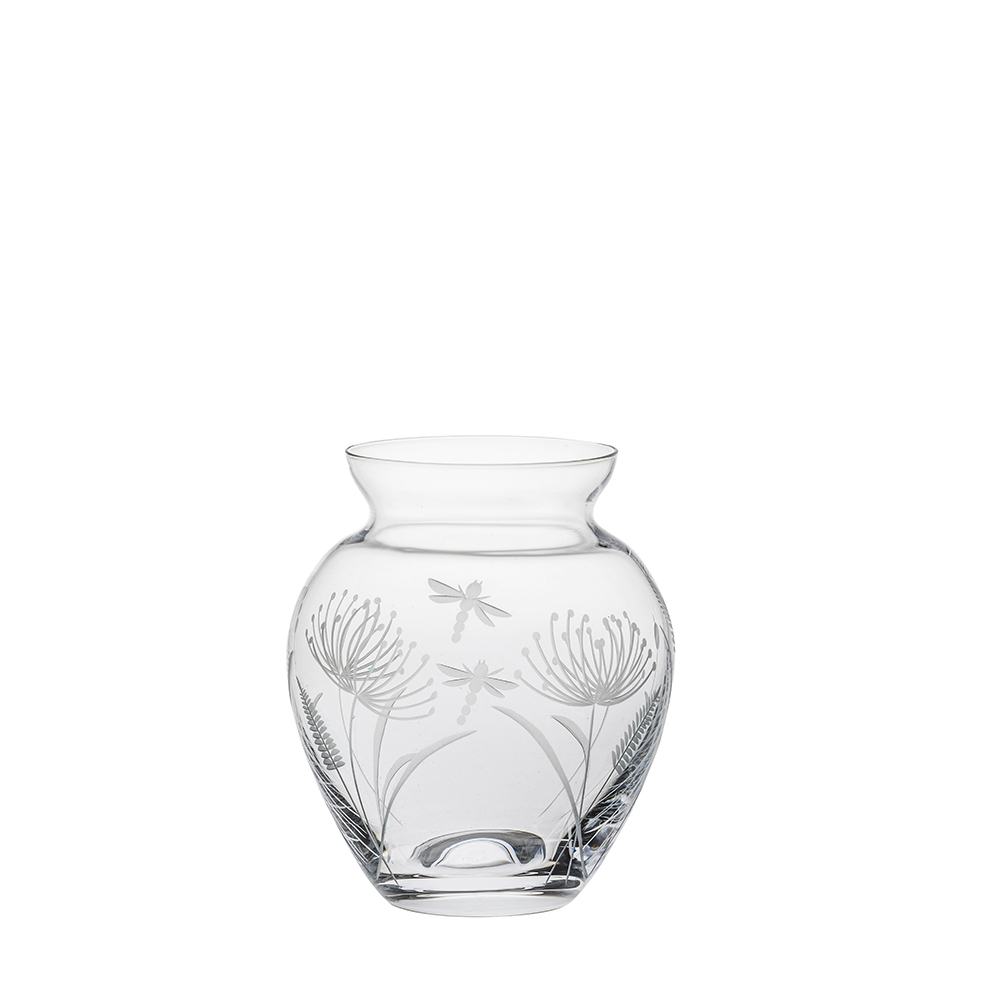 Royal Scot Crystal dragonfly Small Posy Vase -(12cm) (7890262458586)