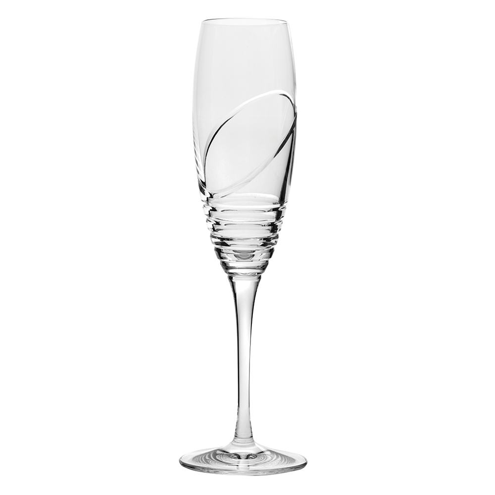 Royal Scot Crystal Saturn - 2 Crystal Champagne Flutes - 255 mm (Gift Boxed) (7890180276442)